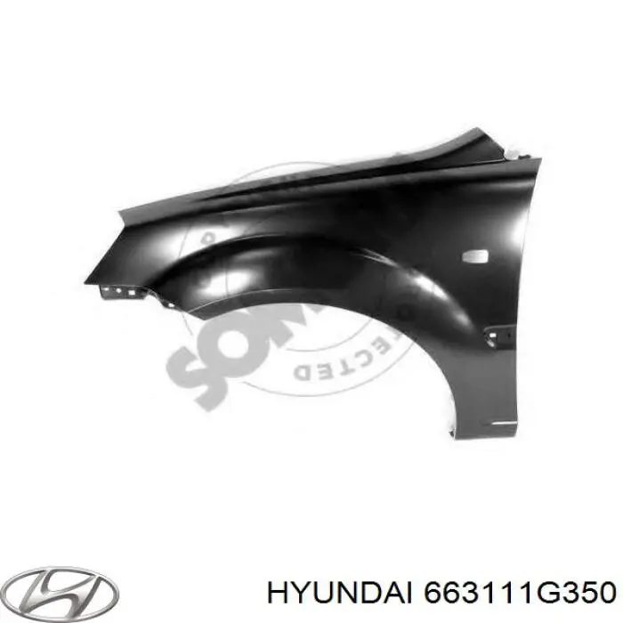 Compre 663111G350 Hyundai/Kia Pára-lama dianteiro esquerdo