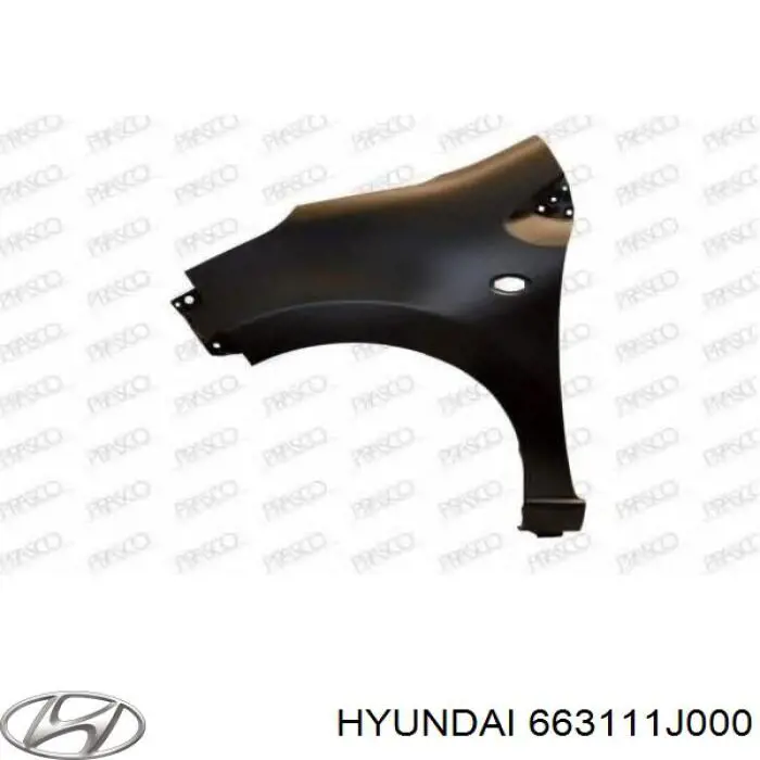 Pára-lama dianteiro esquerdo Hyundai/Kia 663111J000 preço, a partir de 97,19 USD