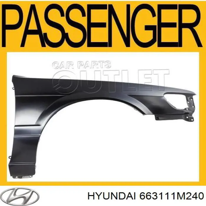 Compre 663111M240 Hyundai/Kia Pára-lama dianteiro esquerdo