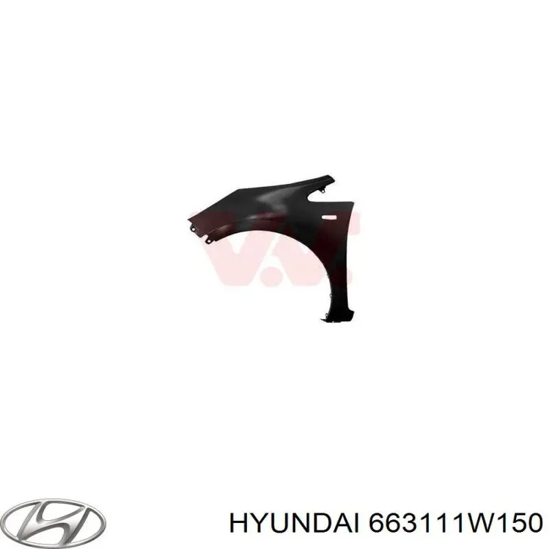 Compre 663111W150 Hyundai/Kia Pára-lama dianteiro esquerdo