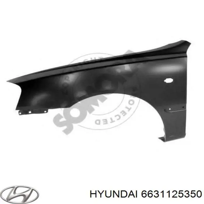 Pára-lama dianteiro esquerdo Hyundai/Kia 6631125350 preço, a partir de 70,02 USD
