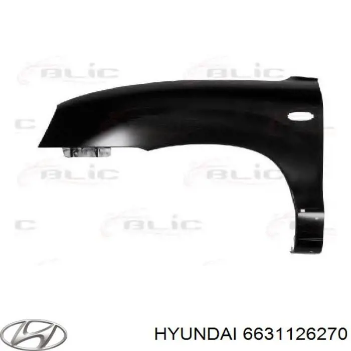 Pára-lama dianteiro esquerdo Hyundai/Kia 6631126270 preço, a partir de 114,07 USD