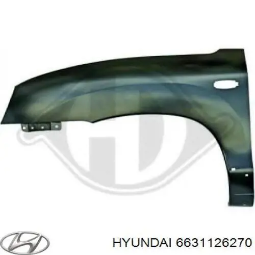 Compre 6631126270 Hyundai/Kia Pára-lama dianteiro esquerdo