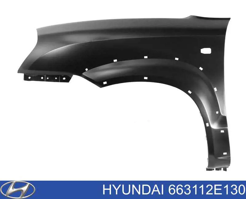 663112E130 Hyundai/Kia Pára-lama dianteiro esquerdo