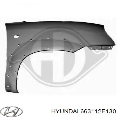 Compre 663112E130 Hyundai/Kia Pára-lama dianteiro esquerdo