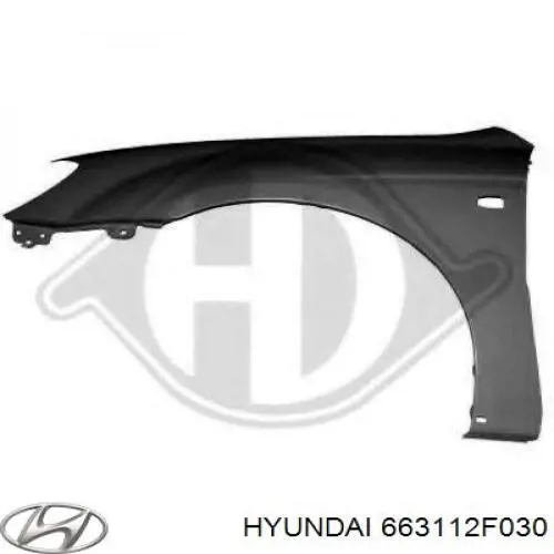 Pára-lama dianteiro esquerdo Hyundai/Kia 663112F030 preço, a partir de 102,05 USD