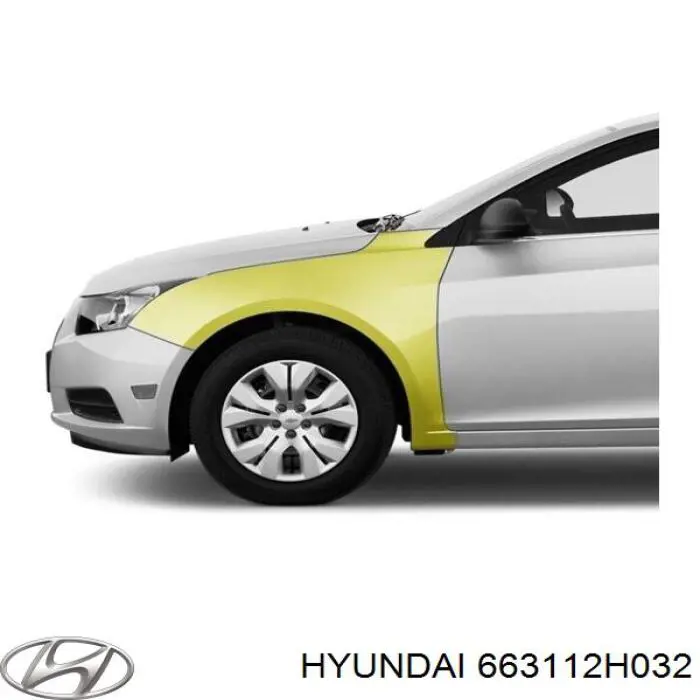 663112H032 Hyundai/Kia Pára-lama dianteiro esquerdo