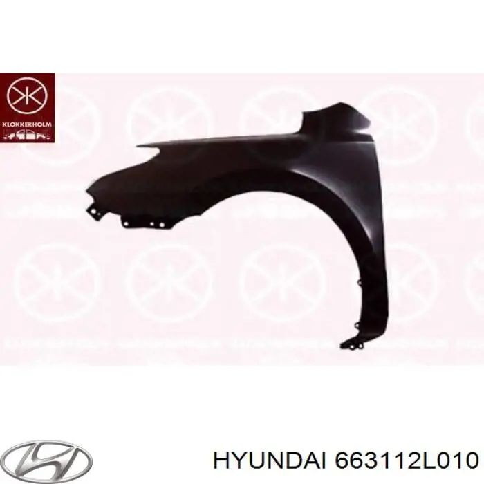 Pára-lama dianteiro esquerdo Hyundai/Kia 663112L010 preço, a partir de 77,11 USD
