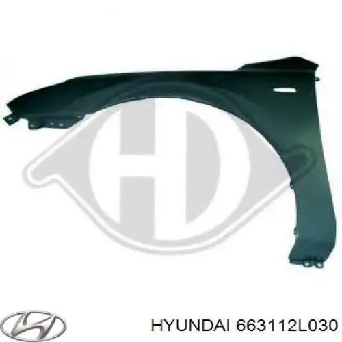 Pára-lama dianteiro esquerdo Hyundai/Kia 663112L030 preço, a partir de 66,63 USD