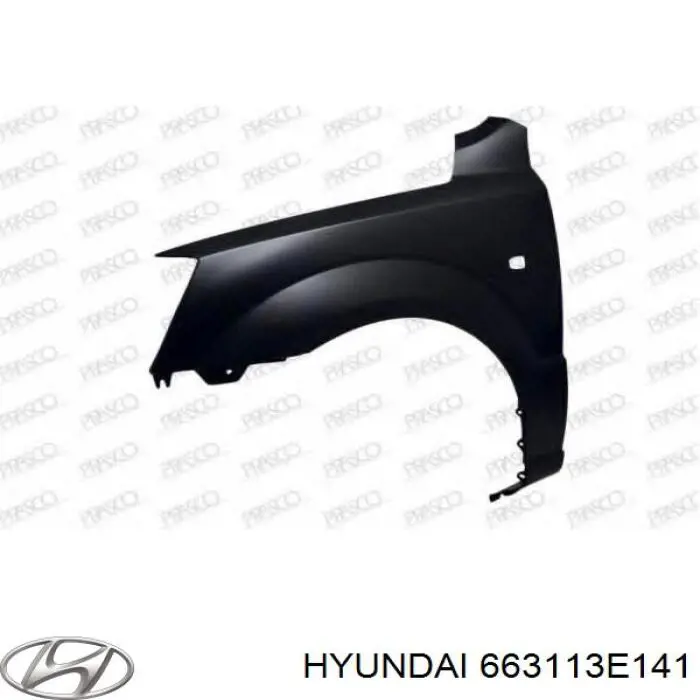 Pára-lama dianteiro esquerdo Hyundai/Kia 663113E141 preço, a partir de 136,56 USD