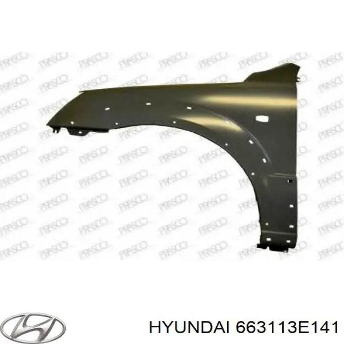 Compre 663113E141 Hyundai/Kia Pára-lama dianteiro esquerdo