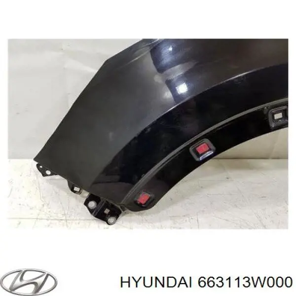 Pára-lama dianteiro esquerdo Hyundai/Kia 663113W000 preço, a partir de 95,48 USD