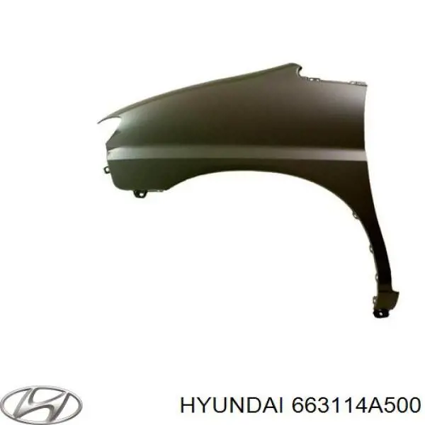 Compre 663114A500 Hyundai/Kia Pára-lama dianteiro esquerdo