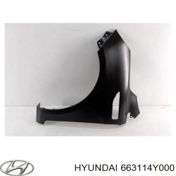 663114Y000 Hyundai/Kia Pára-lama dianteiro esquerdo