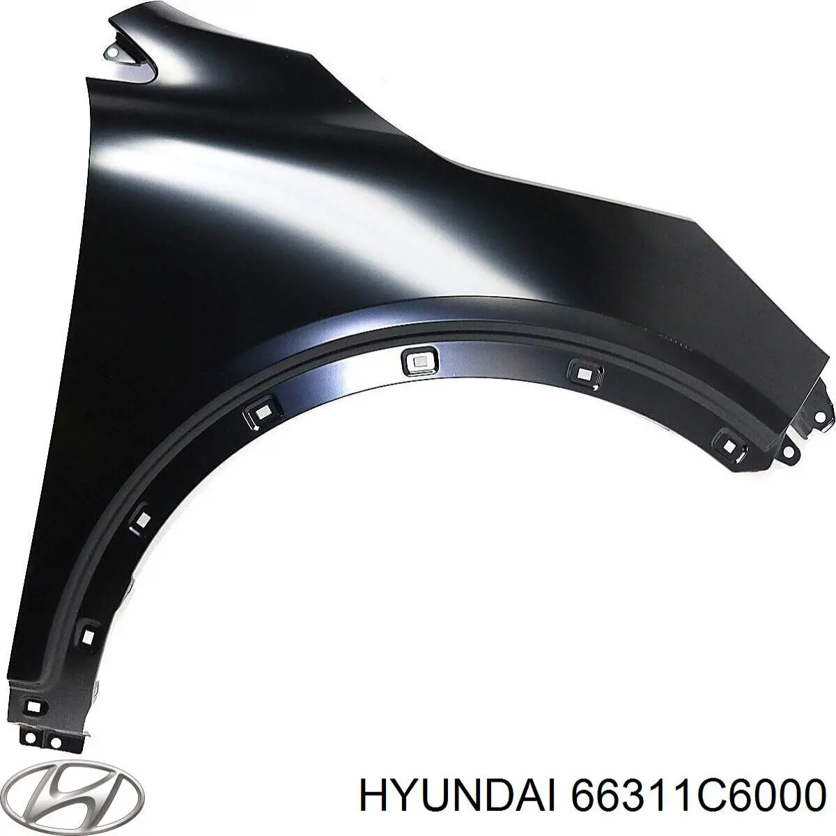 66311C6000 Hyundai/Kia Pára-lama dianteiro esquerdo