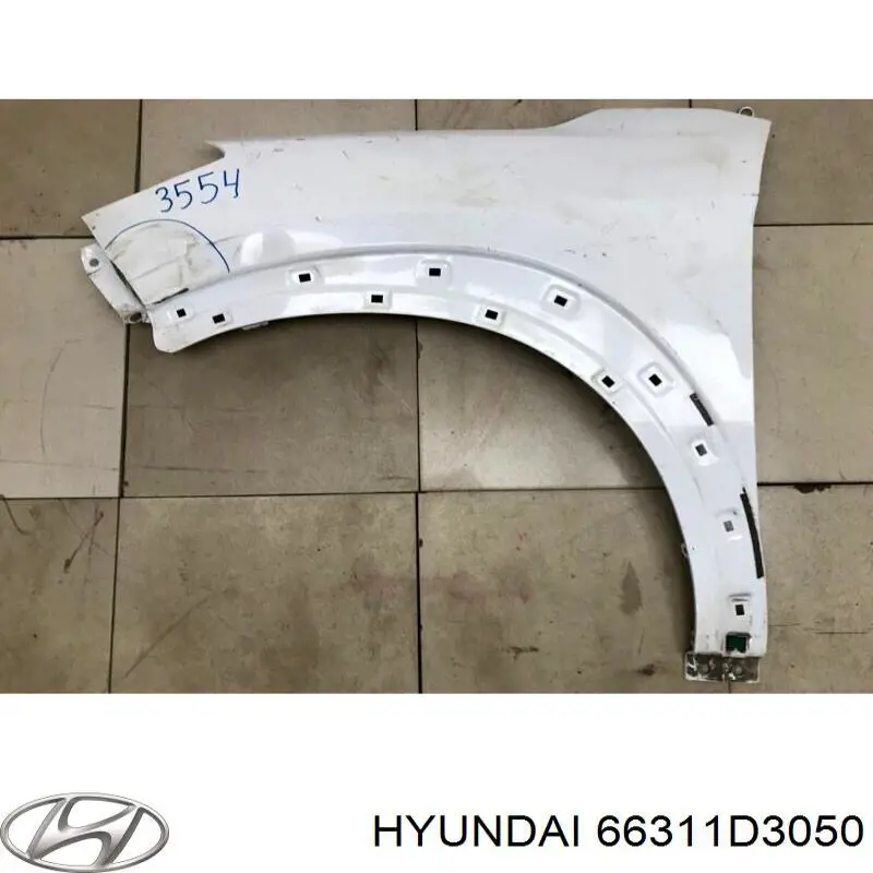 66311D3050 Hyundai/Kia Pára-lama dianteiro esquerdo