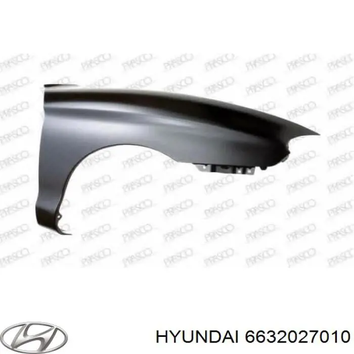 Pára-lama dianteiro direito Hyundai Coupe I RD