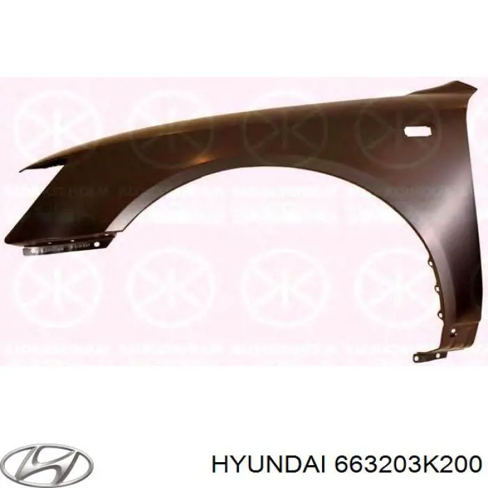 Pára-lama dianteiro direito Hyundai/Kia 663203K200 preço, a partir de 90,38 USD