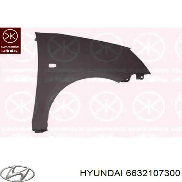 Compre 6632107300 Hyundai/Kia Pára-lama dianteiro direito