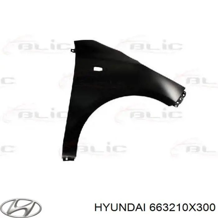 Pára-lama dianteiro direito Hyundai/Kia 663210X300 preço, a partir de 73,08 USD