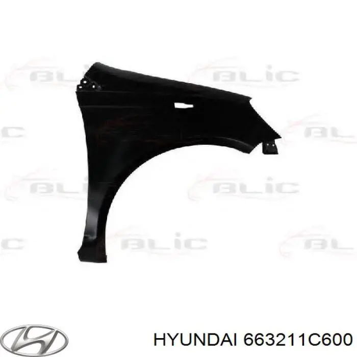 Compre 663211C600 Hyundai/Kia Pára-lama dianteiro direito