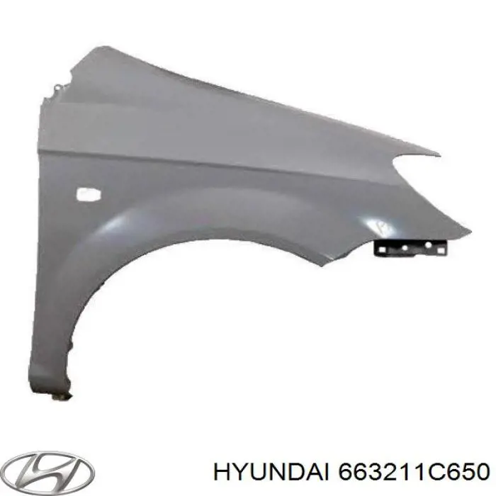 663211C650 Hyundai/Kia Pára-lama dianteiro direito
