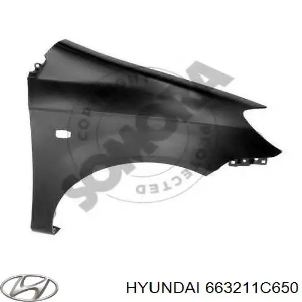 Pára-lama dianteiro direito Hyundai/Kia 663211C650 preço, a partir de 165,15 USD