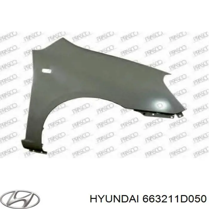 Compre 663211D050 Hyundai/Kia Pára-lama dianteiro direito