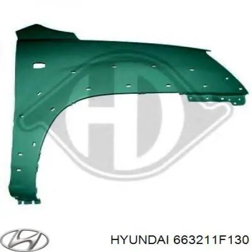 663211F130 Hyundai/Kia Pára-lama dianteiro direito
