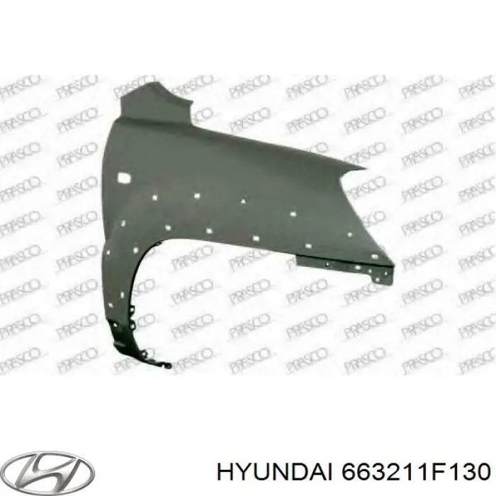 Pára-lama dianteiro direito Hyundai/Kia 663211F130 preço, a partir de 96,54 USD