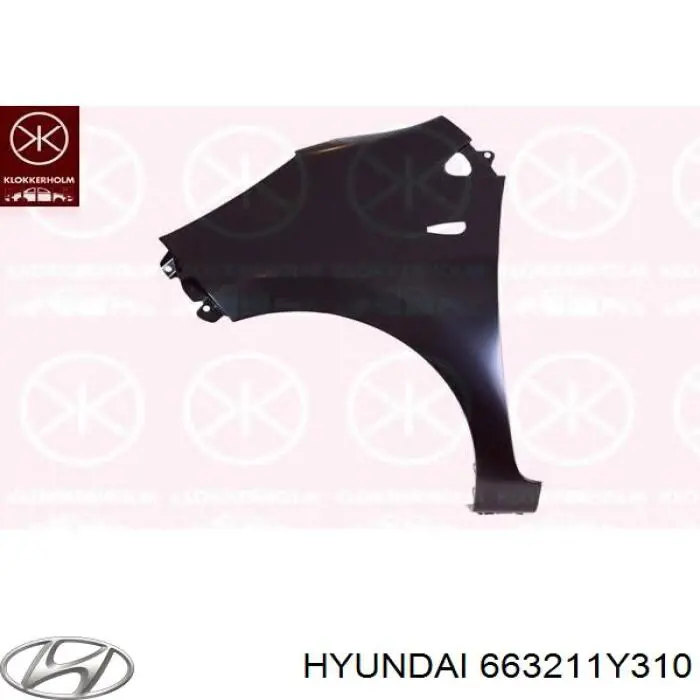Compre 663211Y310 Hyundai/Kia Pára-lama dianteiro direito