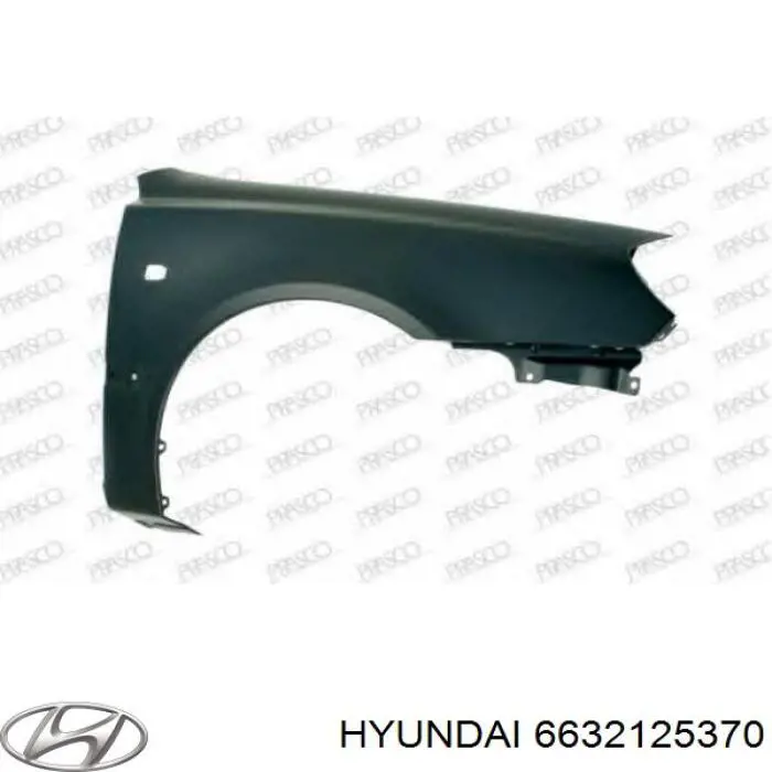 Pára-lama dianteiro direito Hyundai/Kia 6632125370 preço, a partir de 74,02 USD