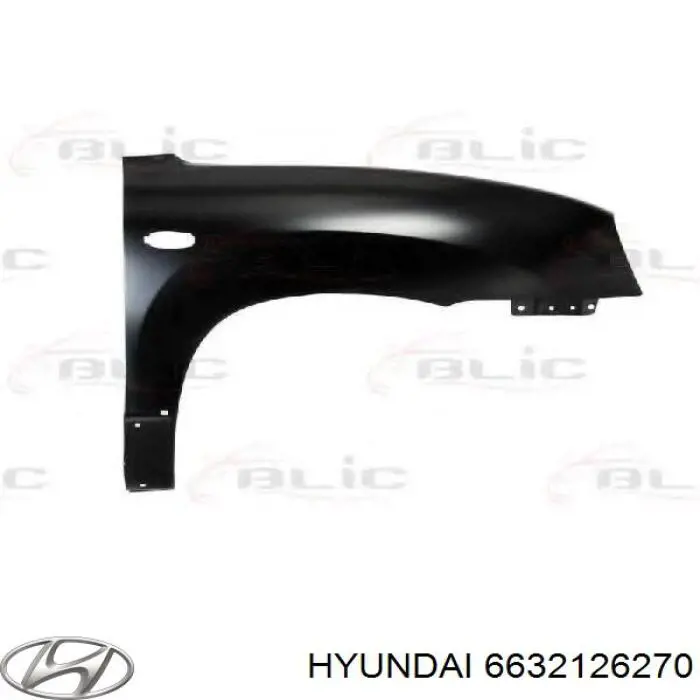 6632126270 Hyundai/Kia Pára-lama dianteiro direito