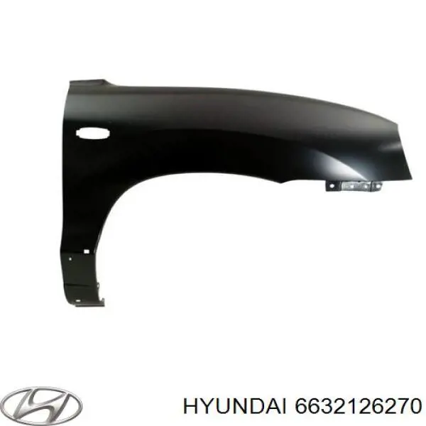 Compre 6632126270 Hyundai/Kia Pára-lama dianteiro direito