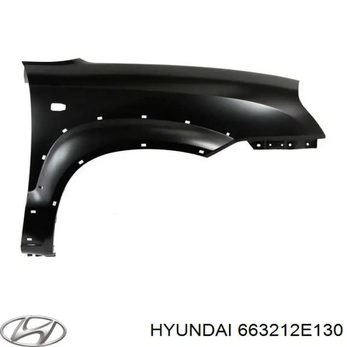 663212E130 Hyundai/Kia Pára-lama dianteiro direito