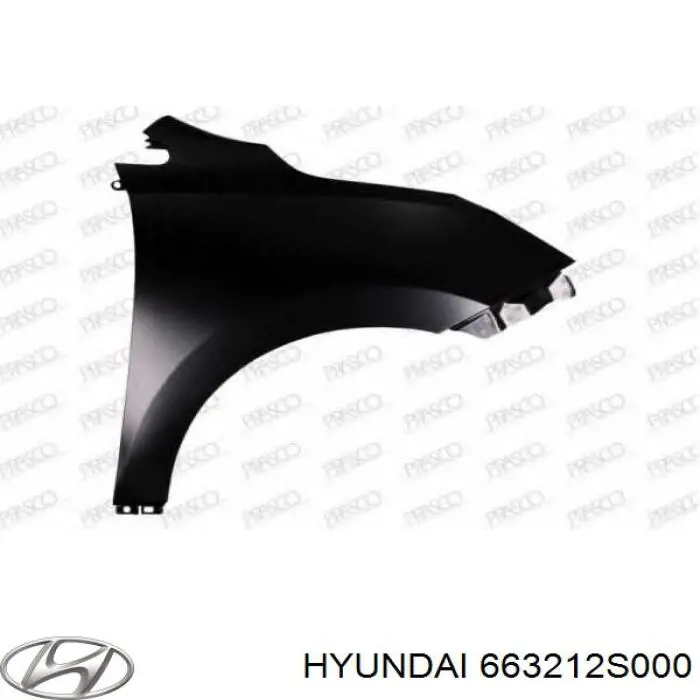 Pára-lama dianteiro direito Hyundai/Kia 663212S000 preço, a partir de 89,26 USD