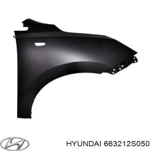 663212S050 Hyundai/Kia Pára-lama dianteiro direito