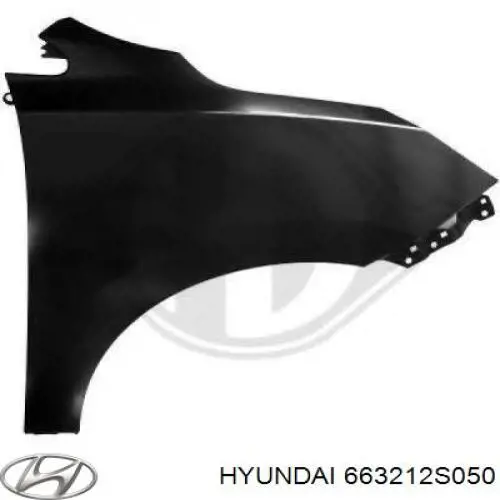 Pára-lama dianteiro direito Hyundai/Kia 663212S050 preço, a partir de 98,95 USD