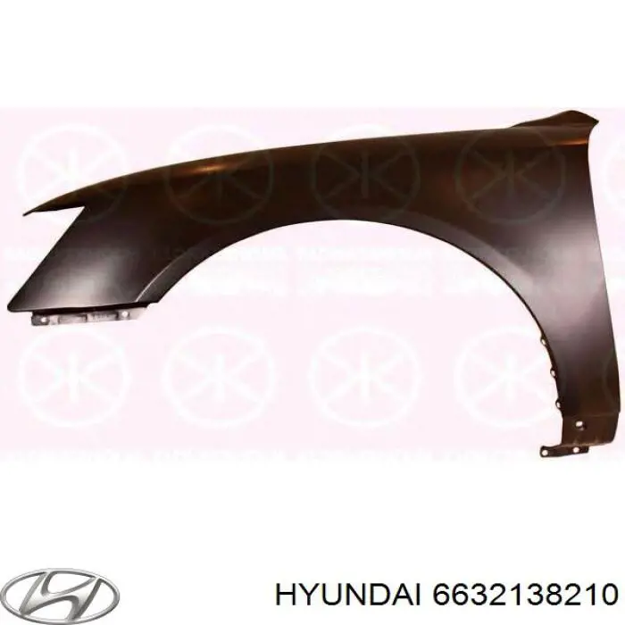 Pára-lama dianteiro direito para Hyundai Sonata IV EF