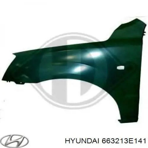 663213E141 Hyundai/Kia Pára-lama dianteiro direito