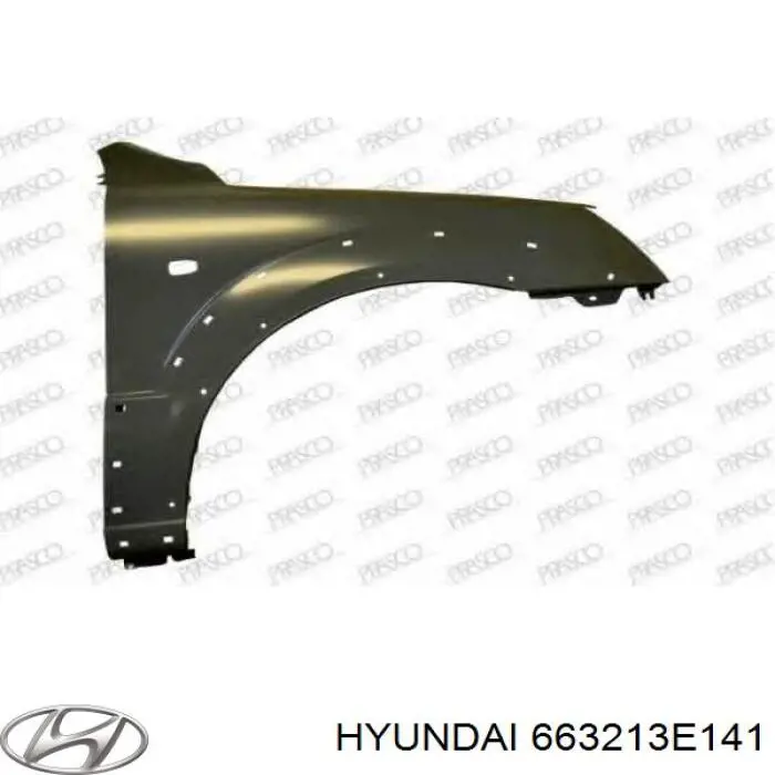 Pára-lama dianteiro direito Hyundai/Kia 663213E141 preço, a partir de 146,42 USD