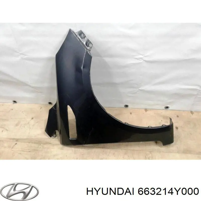 Pára-lama dianteiro direito Hyundai/Kia 663214Y000