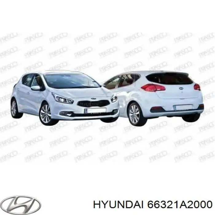 Compre 66321A2000 Hyundai/Kia Pára-lama dianteiro direito