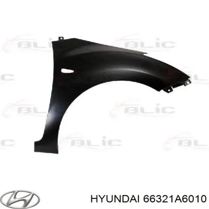 66321A6010 Hyundai/Kia Pára-lama dianteiro direito