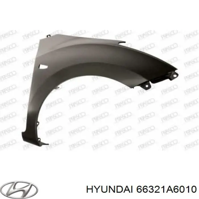 Pára-lama dianteiro direito Hyundai/Kia 66321A6010 preço, a partir de 76,79 USD