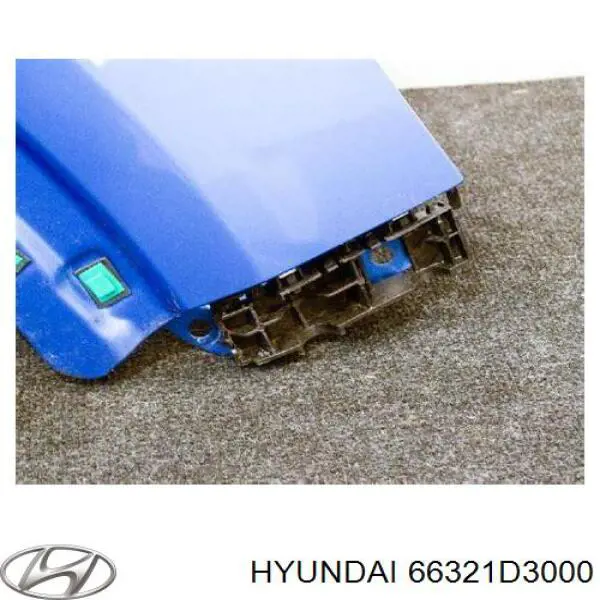 66321D3000 Hyundai/Kia Pára-lama dianteiro direito