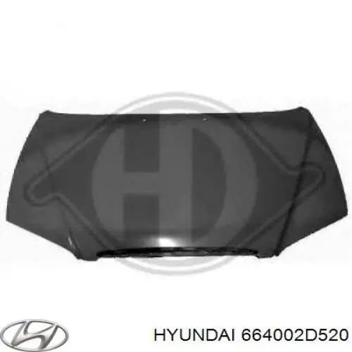 Capota Hyundai/Kia 664002D520 preço, a partir de 223,32 USD
