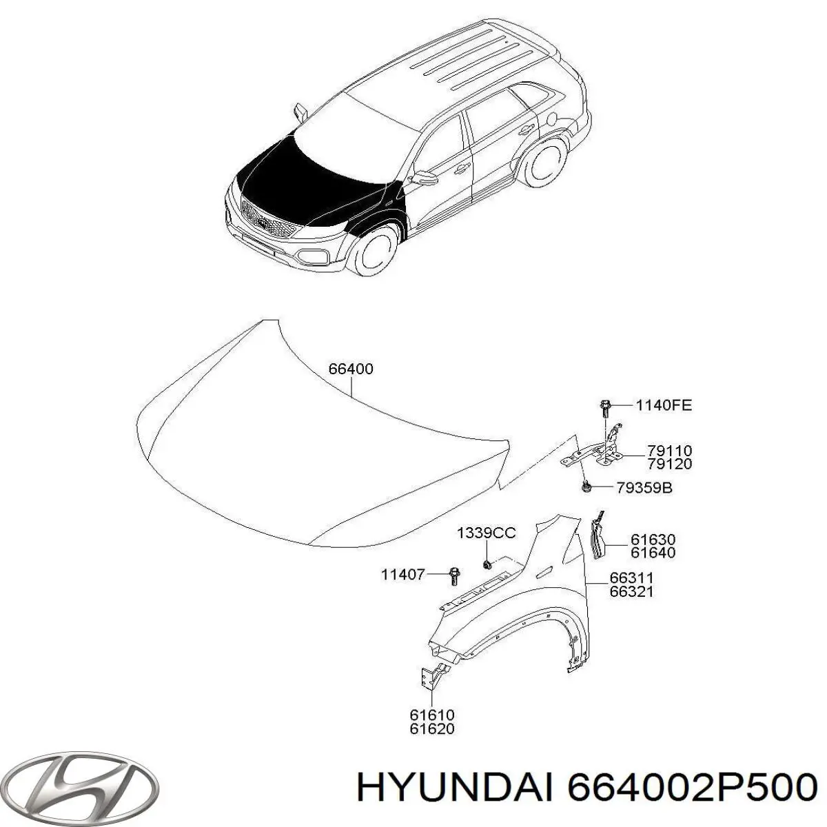  Hyundai/Kia 664002P500