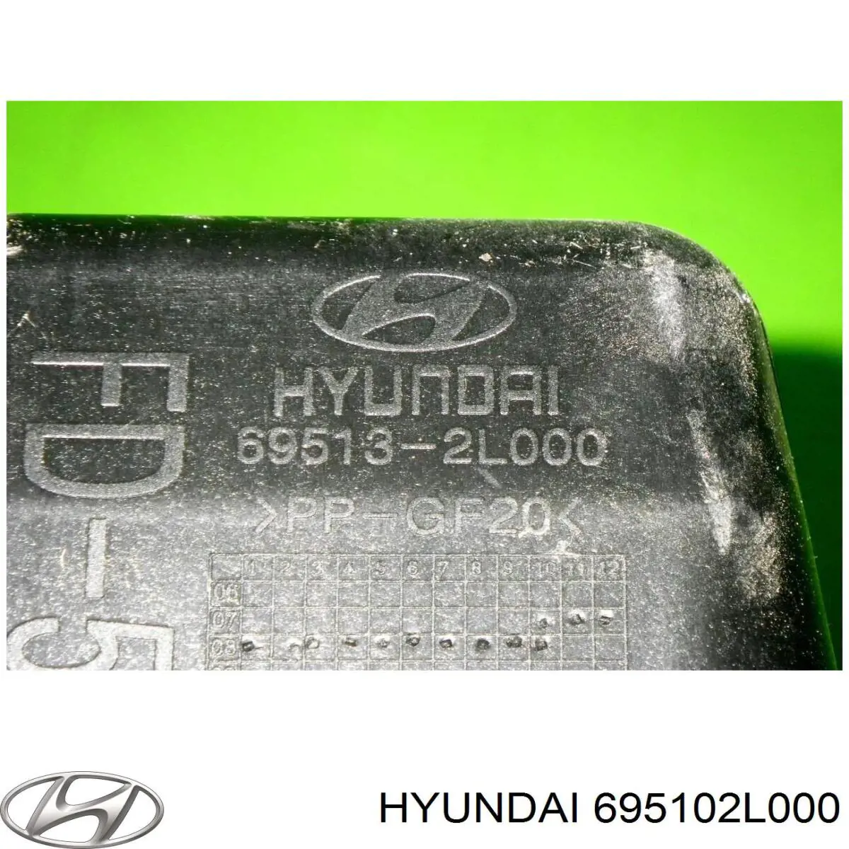695102L000 Hyundai/Kia Alcapão do tanque de combustível