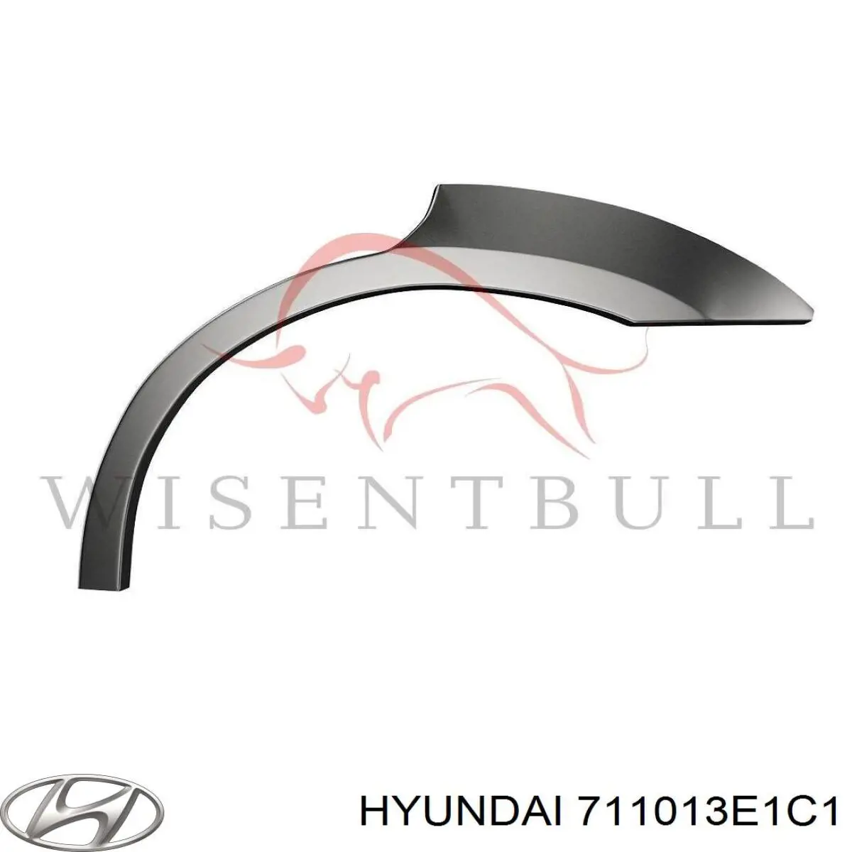 711013E1C1 Hyundai/Kia Pára-lama traseiro esquerdo